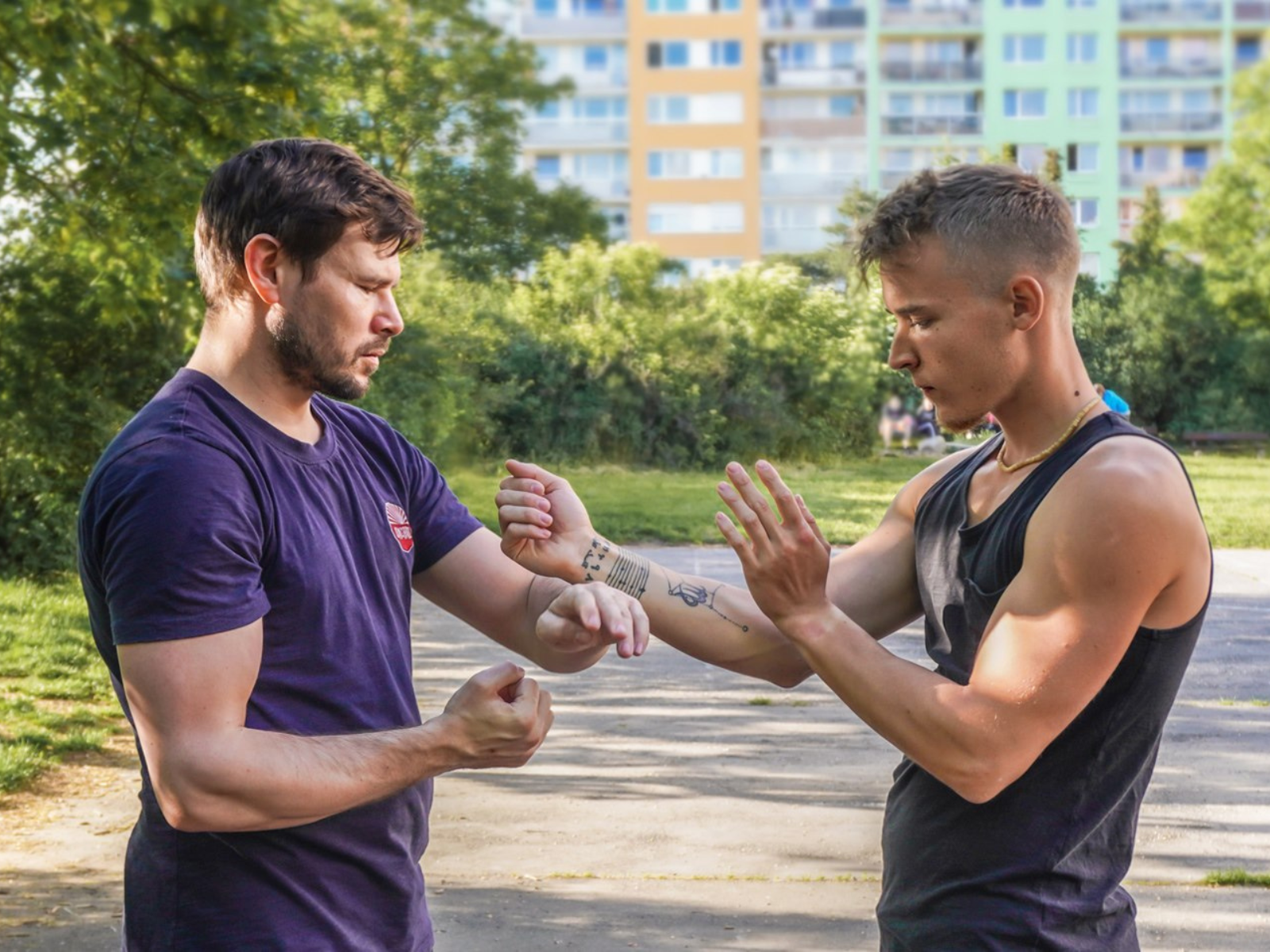 Brett Slanský – ukázka techniky Wing Tsun